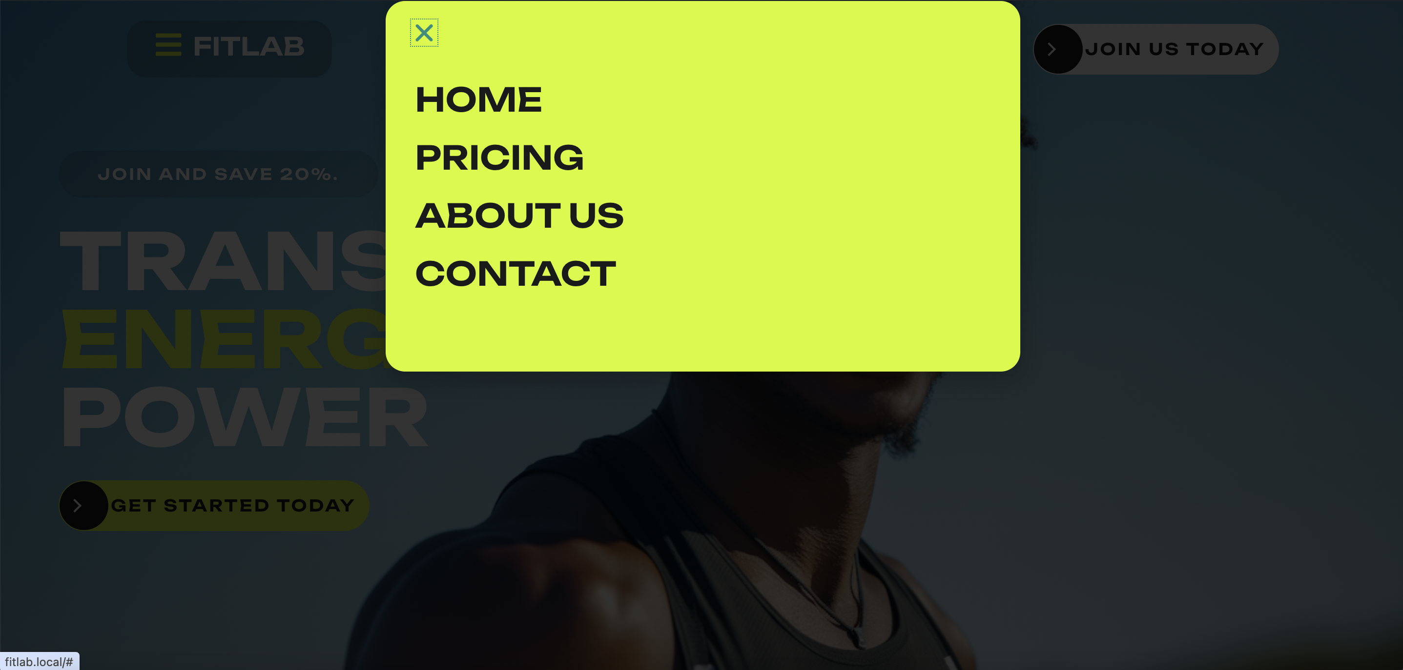 Responsive Pop-Up modal header
